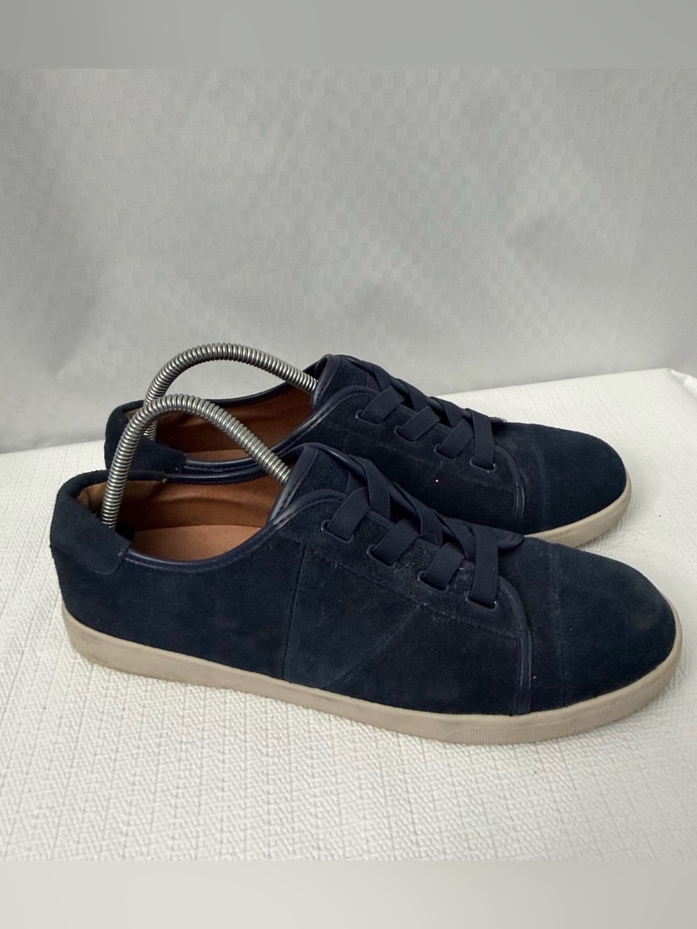 Vionic Jean Suede Navy Blue Shoes Women’s Size 10 Wide Lace Up Slip On